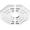 Ekena Millwork Westin Architectural Grade PVC Ceiling Medallion, 12"OD x 3"ID x 4 3/4"C x 1"P, Two-Piece CMP12WN2-03000 - alternate 2